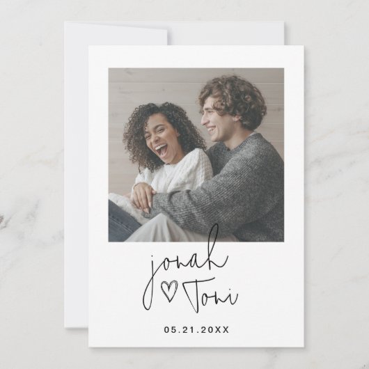 De moderne Eenvoudige Code van het Hart QR van de  Kaart (Voorkant)