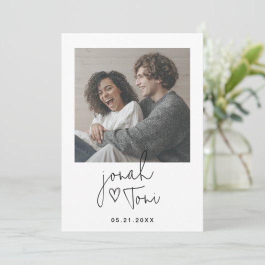 De moderne Eenvoudige Code van het Hart QR van de  Kaart (Staand voorkant)