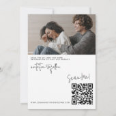 De moderne Eenvoudige Code van het Hart QR van de  Kaart (Achterkant)