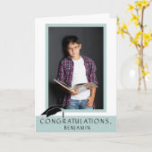 De moderne Eenvoudige Foto van de Afstuderen van Kaart (Gele Bloem)