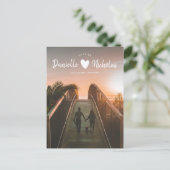 De moderne Eenvoudige Foto van het Manuscript van Briefkaart (Staand voorkant)