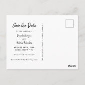 De moderne Eenvoudige Foto van het Manuscript van Briefkaart (Achterkant)