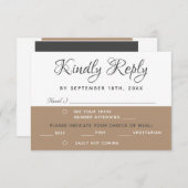 De moderne Eenvoudige Keuze van het Menu van het M (Voorkant / Achterkant)