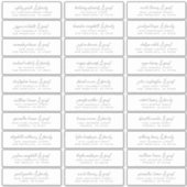 De Moderne Eenvoudige Namen van de Grafische Gast Sticker (Voorkant)