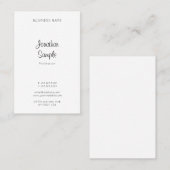 De moderne Eenvoudige Sjabloon van de Naam van het Visitekaartje (Voorkant / Achterkant)