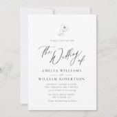 de moderne elegante uitnodiging van de manuscriptb (Voorkant)