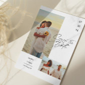 De moderne en Eenvoudige Foto sparen de Uitnodigin Kaart