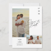 De moderne en Eenvoudige Foto sparen de Uitnodigin Kaart (Voorkant)