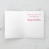 De moderne en Elegante Kaart van de Verjaardag (Binnen)