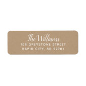 De moderne Etiketten van het Adres van de Terugkee (Voorkant)