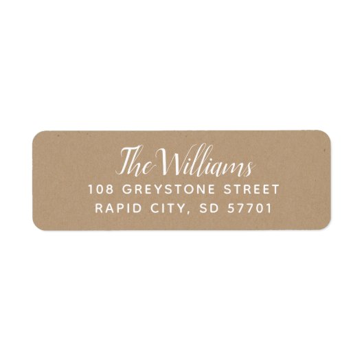 De moderne Etiketten van het Adres van de Terugkee (Voorkant)