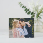 De moderne Floral Waterverf Bruiloft bewaart de da Aankondigingskaart (Staand voorkant)