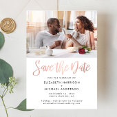 De moderne Folie van de Foto sparen de Aankondigin Folie Uitnodiging