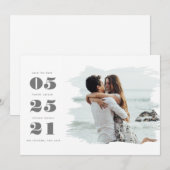 De moderne Foto bewaart de Datum (Voorkant / Achterkant)