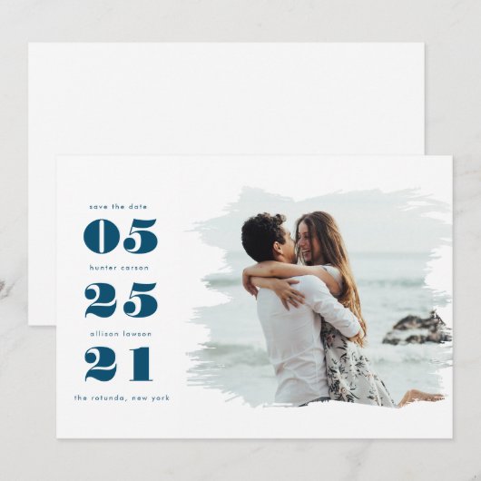 De moderne Foto bewaart de Datum (Voorkant / Achterkant)