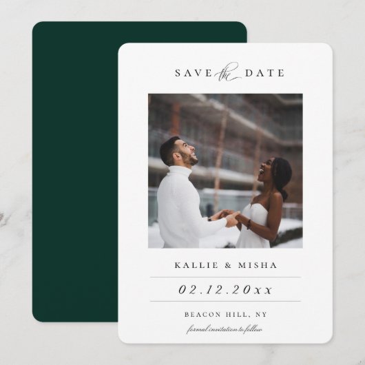 De moderne Foto bewaart de Datum Aankondiging (Voorkant / Achterkant)