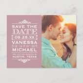 De moderne  Foto bewaart de Datum Aankondigingskaart (Voorkant)