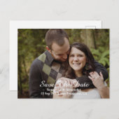 De moderne Foto bewaart de Datum Aankondigingskaart (Voorkant / Achterkant)