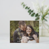 De moderne Foto bewaart de Datum Aankondigingskaart (Staand voorkant)