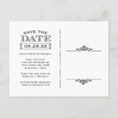 De moderne  Foto bewaart de Datum Aankondigingskaart (Achterkant)