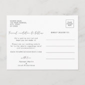 De moderne Foto bewaart de Datum Aankondigingskaart (Achterkant)