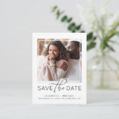 De moderne Foto bewaart de Datum Aankondigingskaart (Staand voorkant)