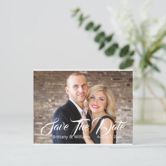 De moderne Foto bewaart de Datum Briefkaart (Staand voorkant)