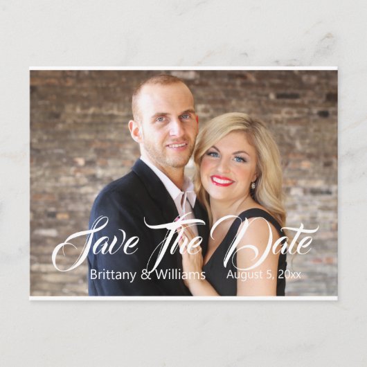 De moderne Foto bewaart de Datum Briefkaart (Voorkant)