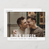 De moderne Foto bewaart de Datum Briefkaart (Voorkant / Achterkant)