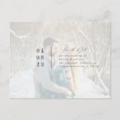 De moderne Foto bewaart de Datum Briefkaart (Voorkant)