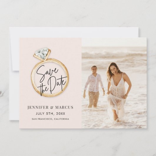 De moderne Foto bewaart de Datum Kaart (Voorkant)