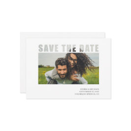 De moderne Foto bewaart de Datum met Transparante Save The Date
