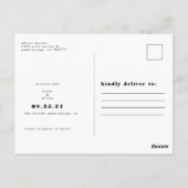 De moderne Foto bewaart de Datum Post Kaart (Achterkant)