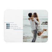 De moderne Foto bewaart de Datum Post Kaart Magneet (Horizontaal)
