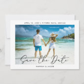 De moderne Foto bewaart de Datum Save The Date (Voorkant)