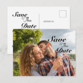 De moderne foto bewaart de datumaankondiging briefkaart (Voorkant / Achterkant)