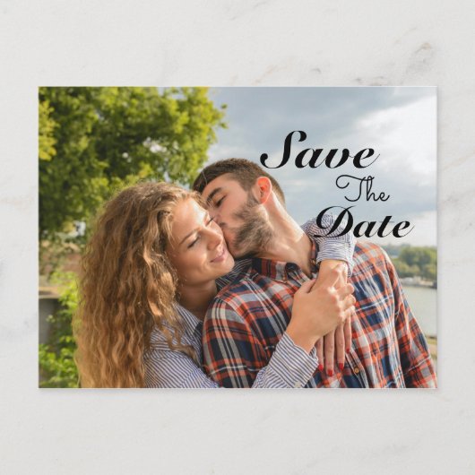 De moderne foto bewaart de datumaankondiging briefkaart (Voorkant)