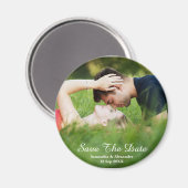 De moderne Foto bewaart de Magnet van de Datum (Voorkant / Achterkant)