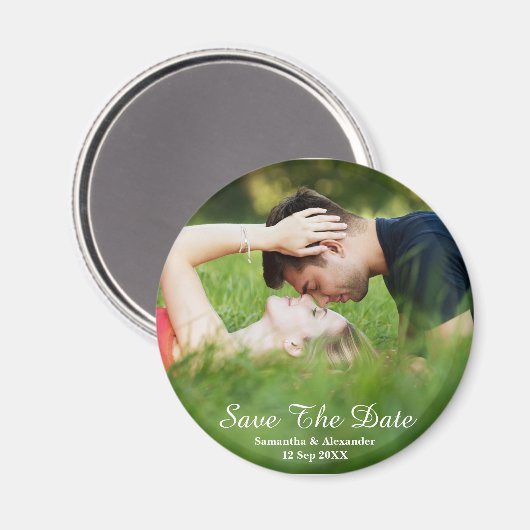 De moderne Foto bewaart de Magnet van de Datum (Voorkant / Achterkant)