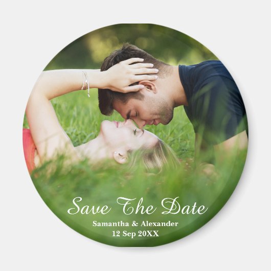 De moderne Foto bewaart de Magnet van de Datum (Voorkant)