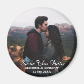 De moderne Foto bewaart de Magnet van de Datum (Voorkant)