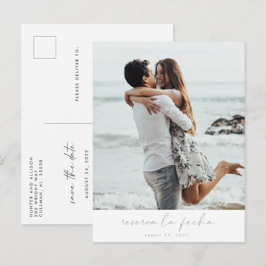 De moderne Foto bewaart het Briefkaart van de Datu (Voorkant / Achterkant)