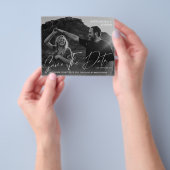 De Moderne Foto BW van de begroting Datum sparen d Flyer (Hand)