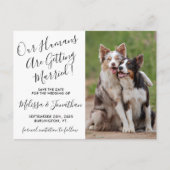 De moderne Foto personaliseert het Wedden van het Aankondigingskaart (Voorkant)