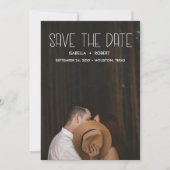 De moderne foto STYLISH sparen de datum gepersonal Save The Date (Voorkant)