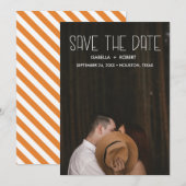 De moderne foto STYLISH sparen de datum gepersonal Save The Date (Voorkant / Achterkant)