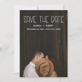 De moderne foto STYLISH sparen de datum gepersonal Save The Date