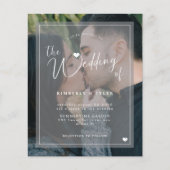 De moderne foto van de begroting transparante trou flyer (Voorkant)