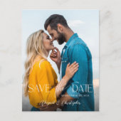 De moderne foto van de tekstbedekking bewaart de d briefkaart (Voorkant)