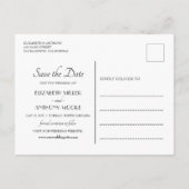 De moderne Foto van de Transparantie sparen de Dat Aankondigingskaart (Achterkant)